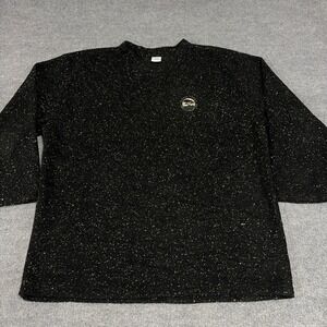 Crazy Shirts Hawaii Golf Sweater Men XL Speckle Pebble Beach Sweatshirt V‎ Neck